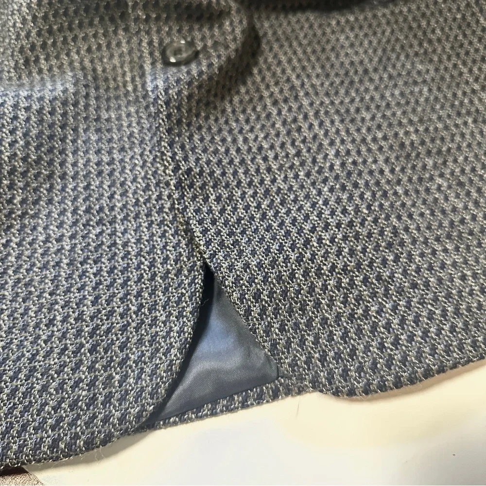 Perry Ellis Portfolio Gray Wool Blend Sport Coat Jacket Men’s Size 42S Office